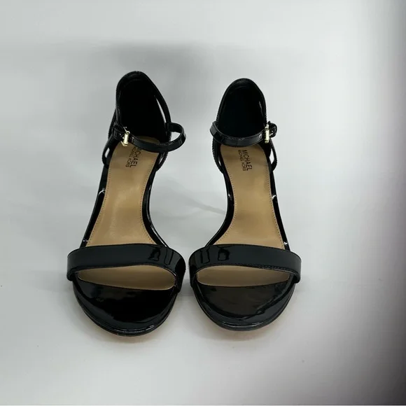Michael Kors Black Patent Leather Ankle-Strap Heels - Picture 3 of 12